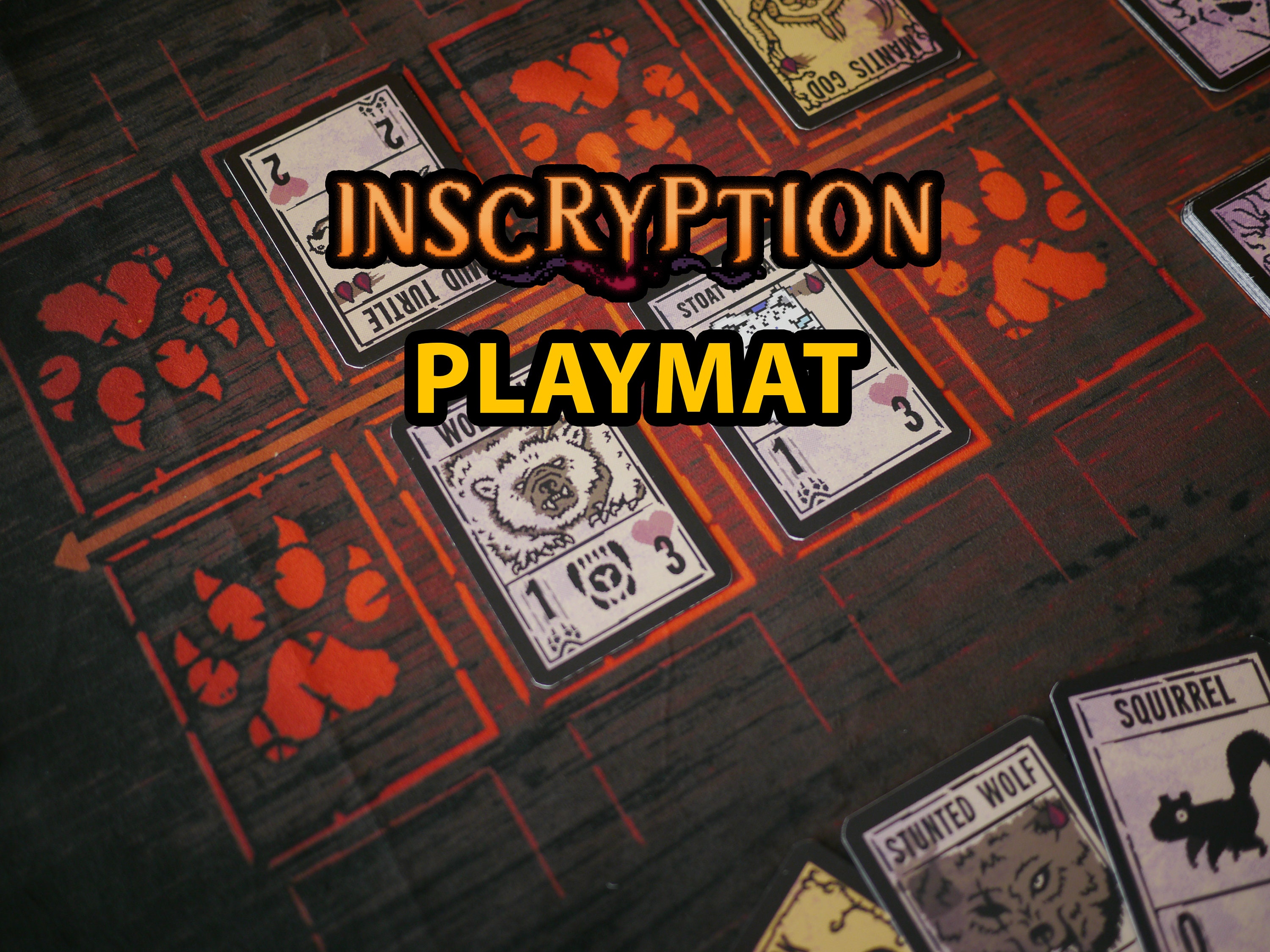 Inscryption カードゲームプレイマット、Inscryption 用高精細ゲームマット - Etsy 日本