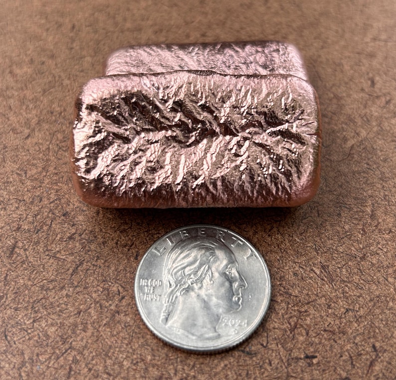 Hand Poured Mini Copper Bar Pocket Size Solid Copper Ingot 7th ...
