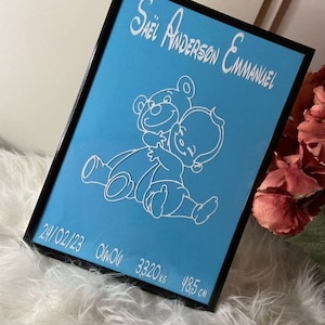 Personalized birth frame
