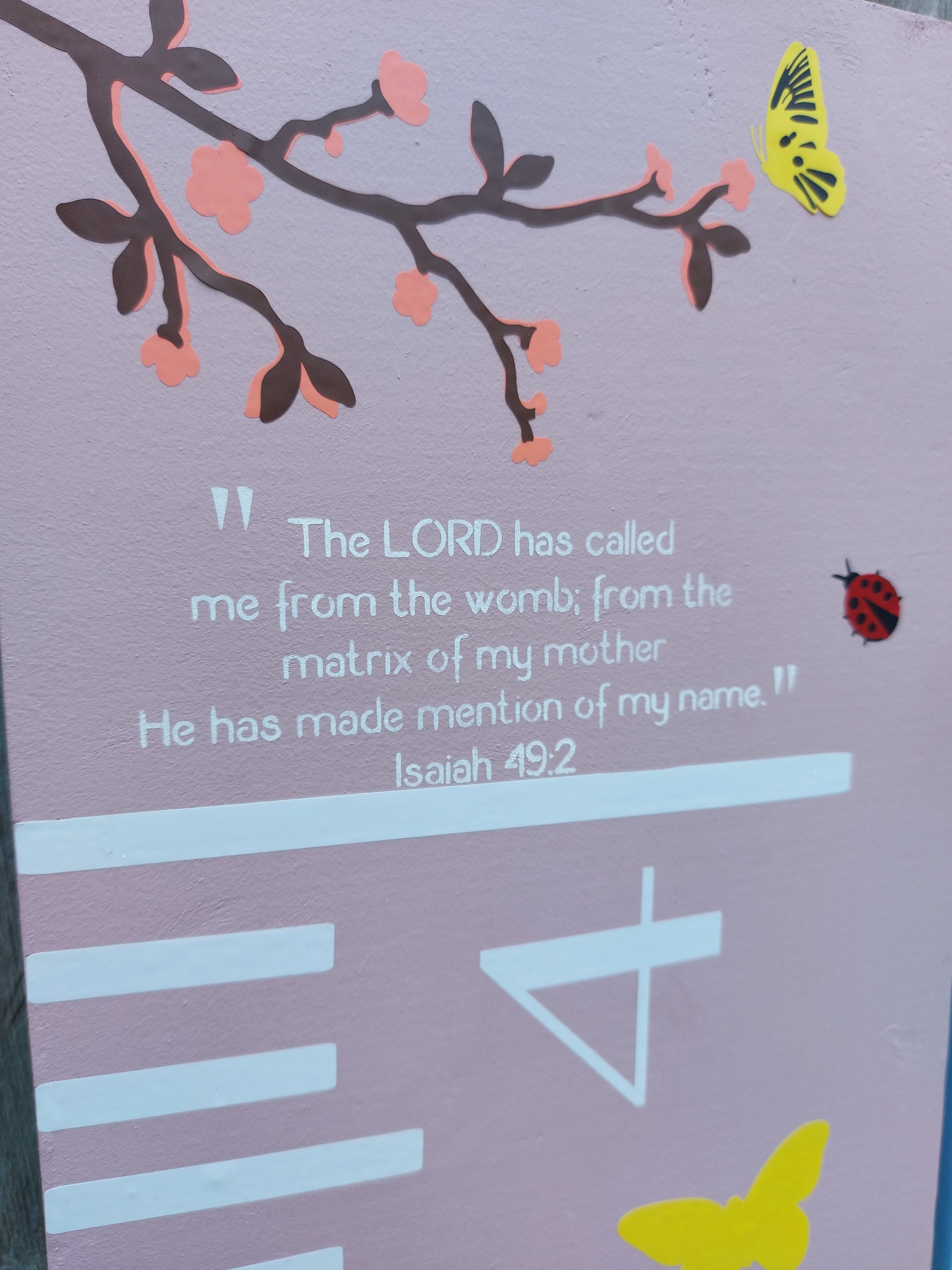 Bible Verse Kids Growth Chartnursery Decor Baby Shower Giftbaby Boybaby