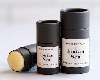 Heliotrope, Salt Spray and Musk Scented Perfume | Ionian Sea Solid Perfume