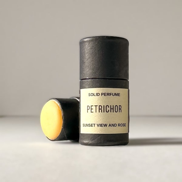 Petrichor Solid Perfume | Green Leaves + Grassy Earth + Moss Scented Perfume