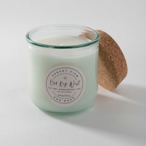 Old Key West (Key Lime + Rhum Agricole + Eiche) | Duftende Soja Kerze | Vegan Kerze | Nachhaltige Kerze | Reise inspirierte Kerze