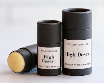 Amber Violet and Cedarwood Fragrance | High Desert Solid Perfume