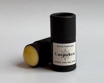 Amber, Distressed Leather and Sandalwood Solid Perfume | Unspoken