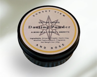City of Lights Body Dusting Powder  | Almond Milk + Freesia + Ambrette