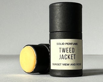 Tweed Jacket Solid Perfume | Black Tea + Hay + Musk Scented Perfume