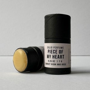 Piece of my Heart Solid Perfume | Moss + Geranium + Patchouli Scented Perfume