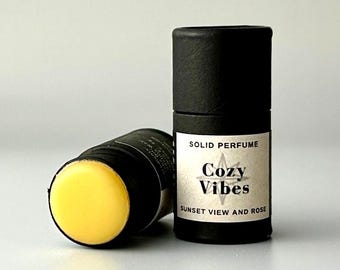 Vanilla Cocoa Butter and Ylang Ylang | Cozy Vibes Solid Perfume