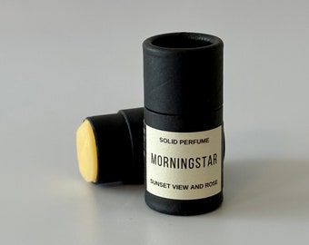 Morningstar Solid Perfume | Allspice + Teakwood + Rum Scented Perfume | Unisex Fragrance