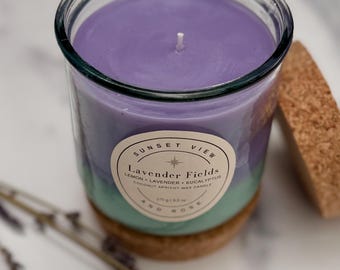 Vela con aroma a lavanda y limón / Vela Lavender Fields de 270 g