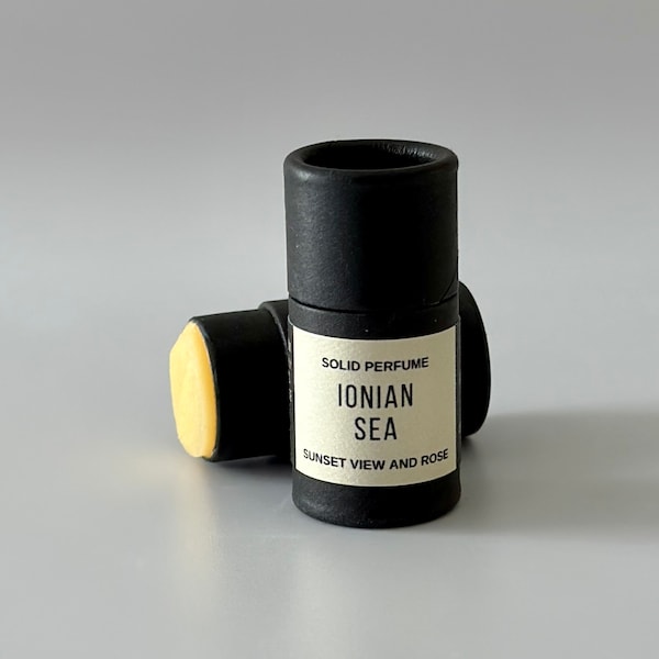 Ionian Sea Solid Perfume | Heliotrope + Salt Spray + Musk Scented Perfume | Unisex Fragrance
