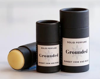 Cypress Incense Amber Fine Fragrance | Grounded Solid Perfume | Mood-Enhancing Scents