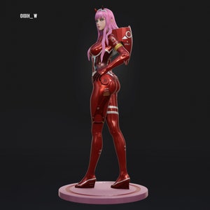  DCVH Anime Darling in The Franxx Hiro Zero Two Canvas Art Poer  and Wall Art Picture Print Modern Family Bedroom Der Poers 12x18h(30x45cm):  Posters & Prints