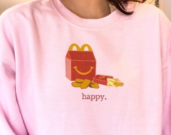 McDonalds Punny Happy Meal Unisex Crewneck Sweatshirt - Comfortable Sweatshirt