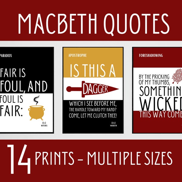Macbeth Poster Etsy