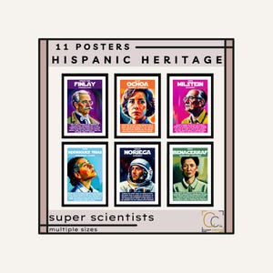 Hispanic Heritage Month Posters Scientists Hispanic Heritage Month Bulletin Board Famous Latino Latina Scientists Hispanic Latinx American