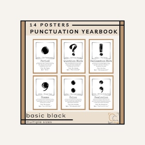 Funny Punctuation Posters: English Grammar Classroom Decor (Digital Download)