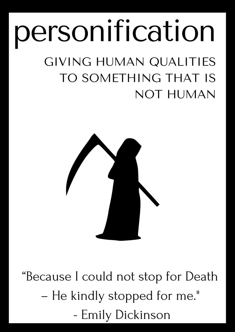 Literary Devices Posters Posters for Literary Terms High Etsy Canada