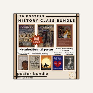 History Class Decor Bundle High School History Posters History Wall Art Turning Points in History Funny History Puns Historical Eras