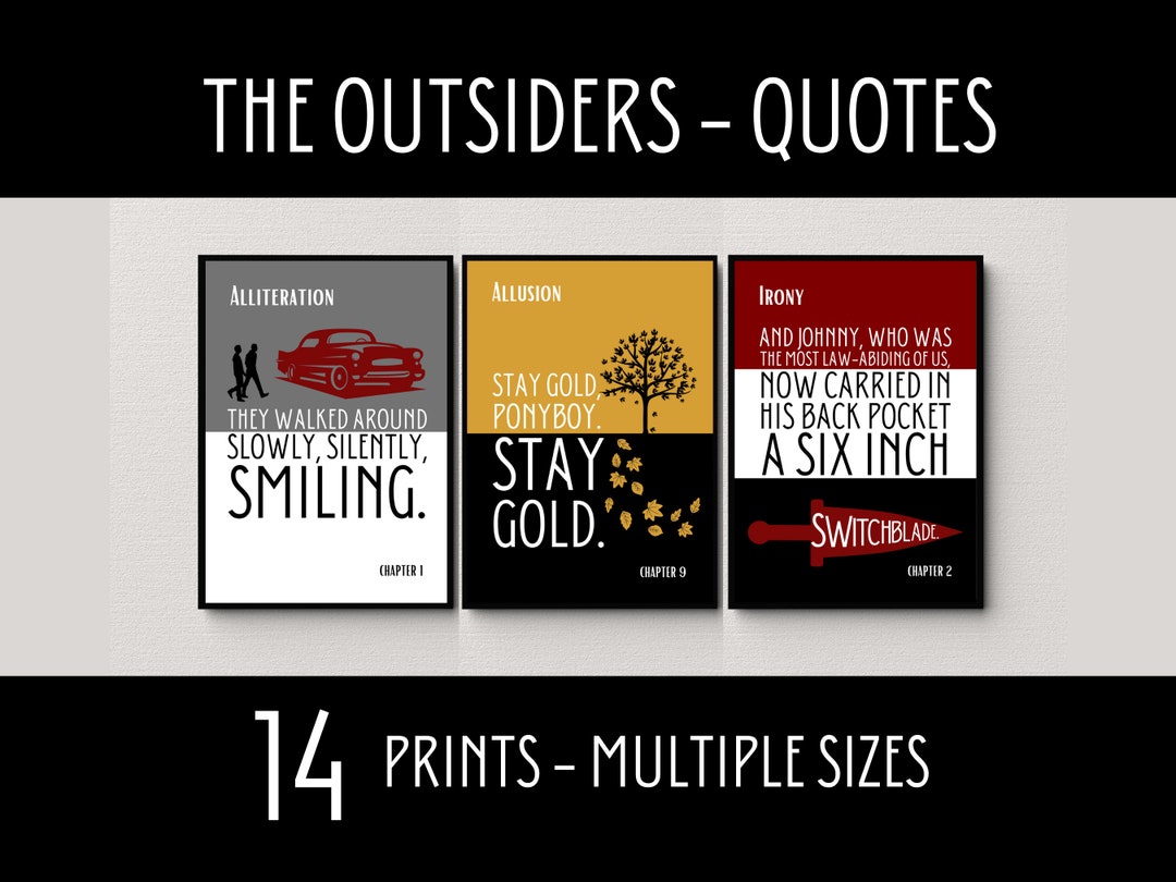 The Outsiders Quotes, the Outsiders Literary Devices, Figurative