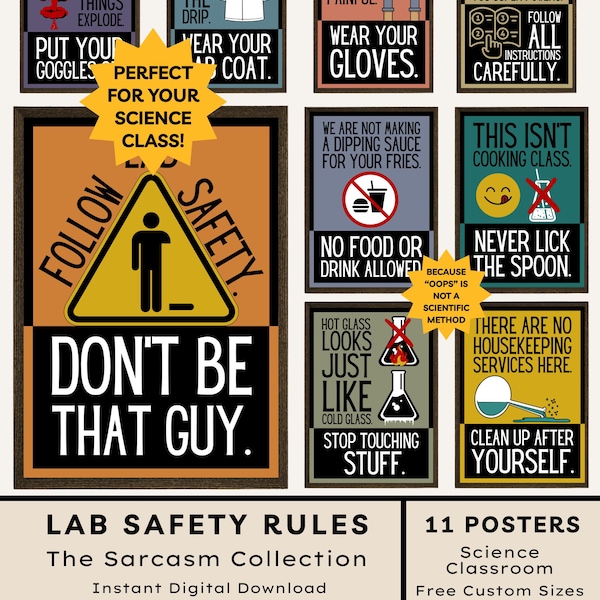 Science Posters Funny - Etsy