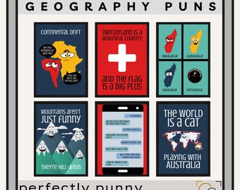 Geography Classroom Decor Social Studies Posters Geography Puns Middle School Geography Decor Geography Teacher Gift Funny Geography