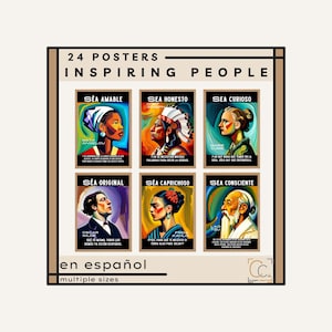 Inspirierende Zitate Poster Spanisch Unterschiedliche Klassenzimmer Dekor High School Klasse Wand Kunst Wachstums-Denkweise Poster Inspirierende spanische Dekor