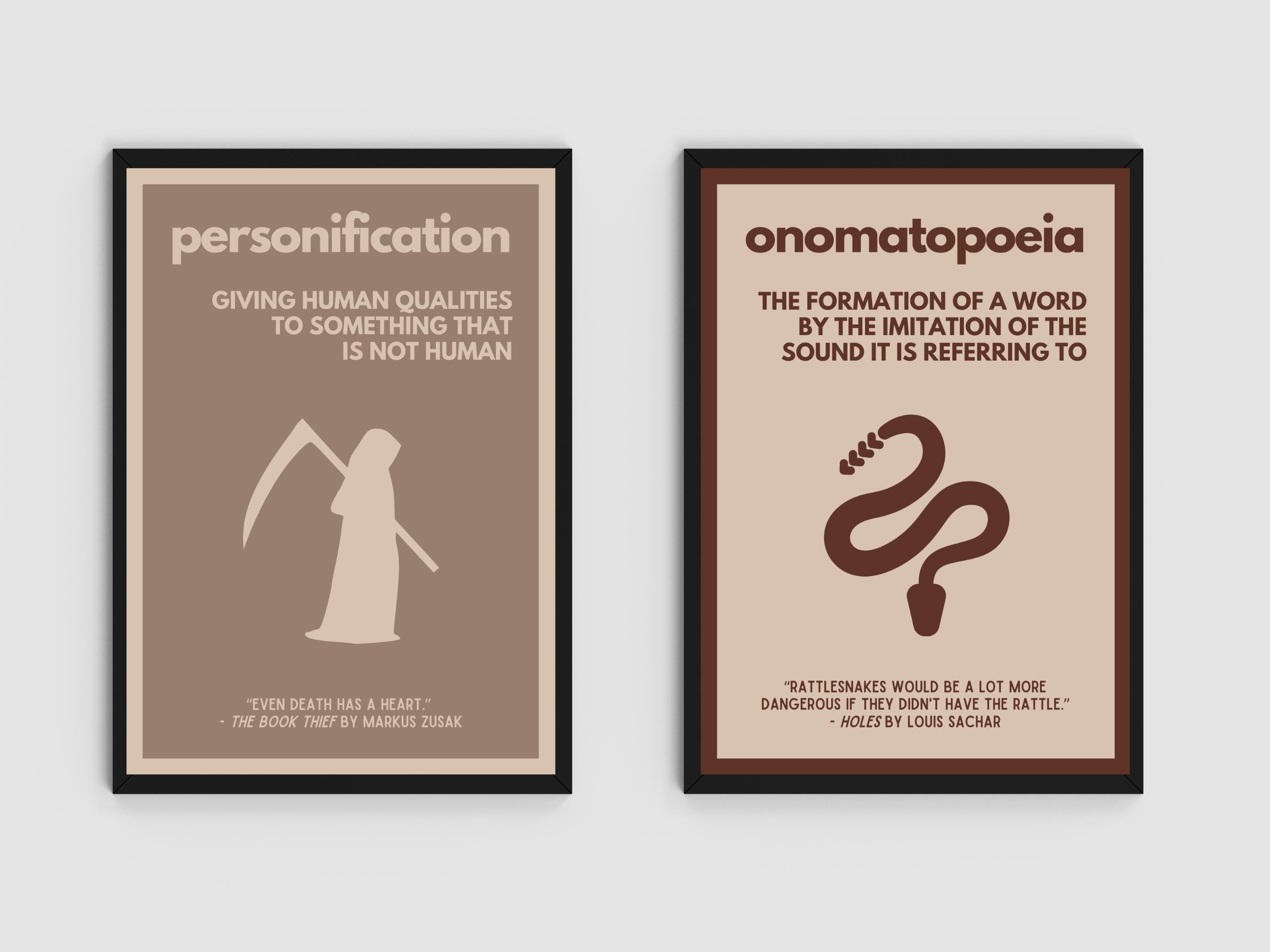 Literary Devices Poster Bundle: Middle School English Classroom Decor ...