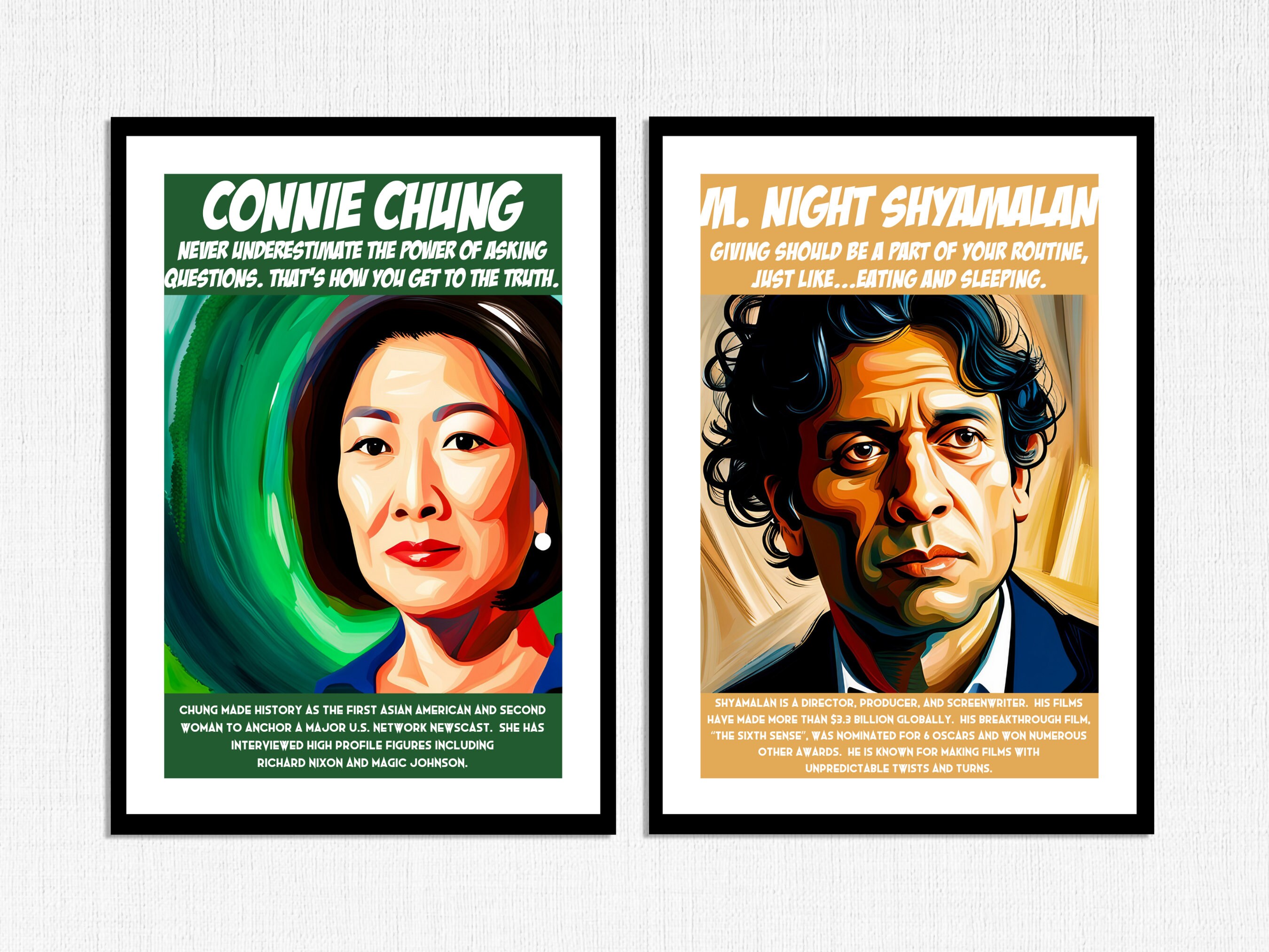 Asian & Pacific Islander Heritage Month Posters: Famous Asian American ...