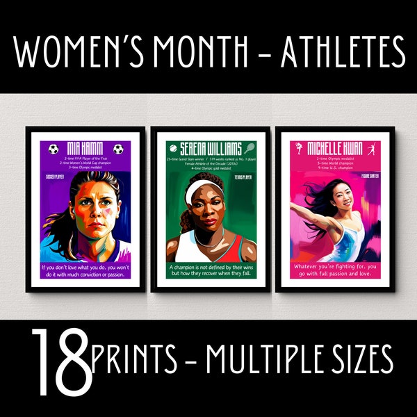 Women's History Month Posters, Famous Women Athletes, Inspiring Female Athletes, Women's History Month Bulletin Board, Females in Sports