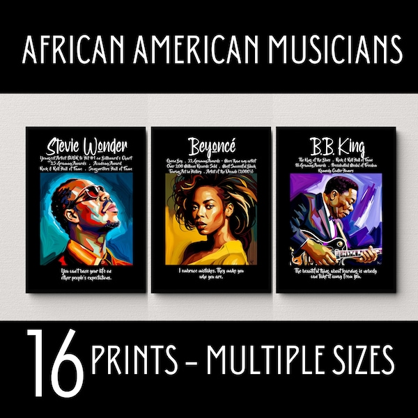 Black History Month Posters, African American Musicians, Black Singers, Black History Month Bulletin Board, Diverse Classroom Decor