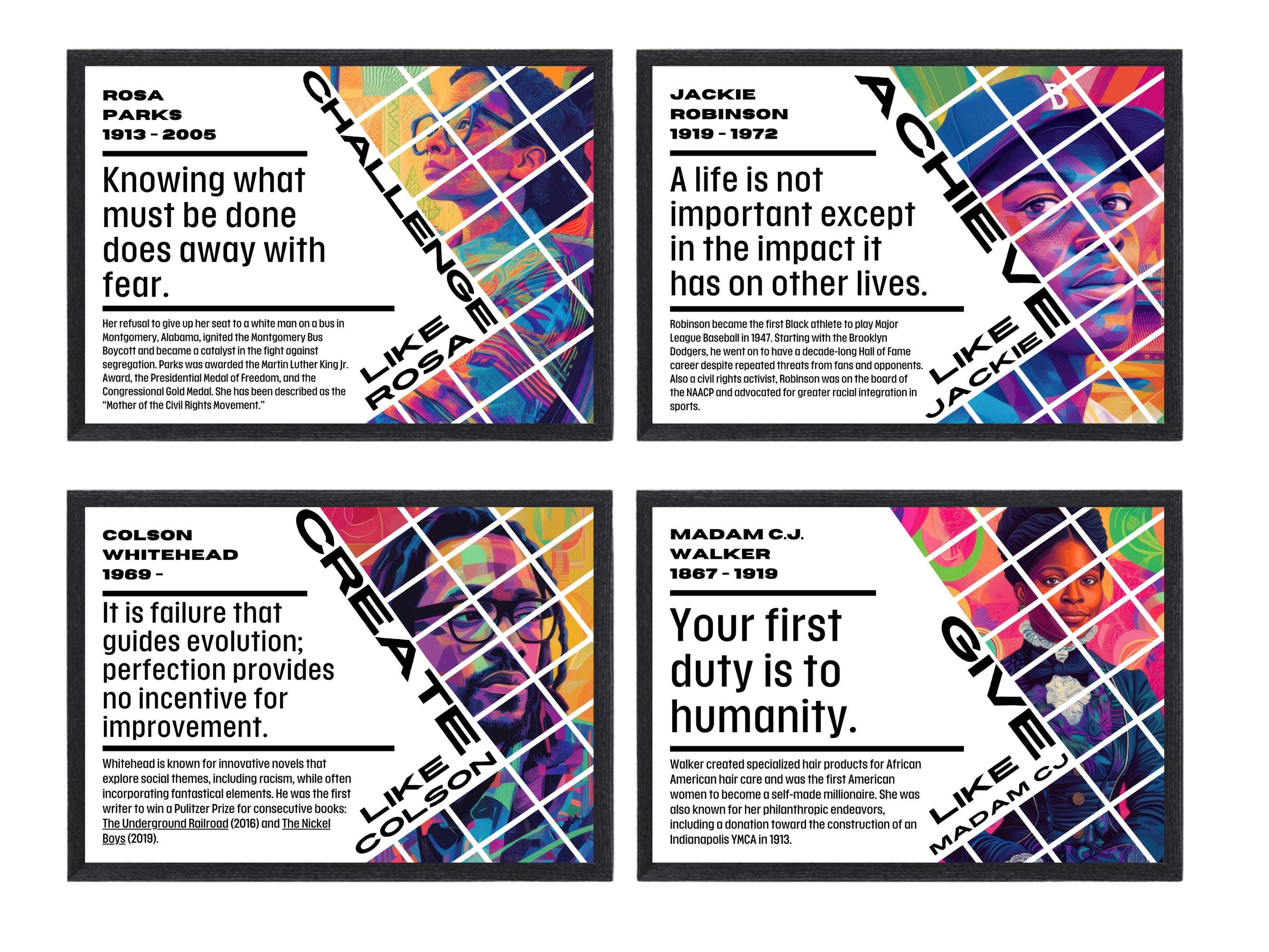 Black History Month Poster Bundle: African American Leaders Authors ...
