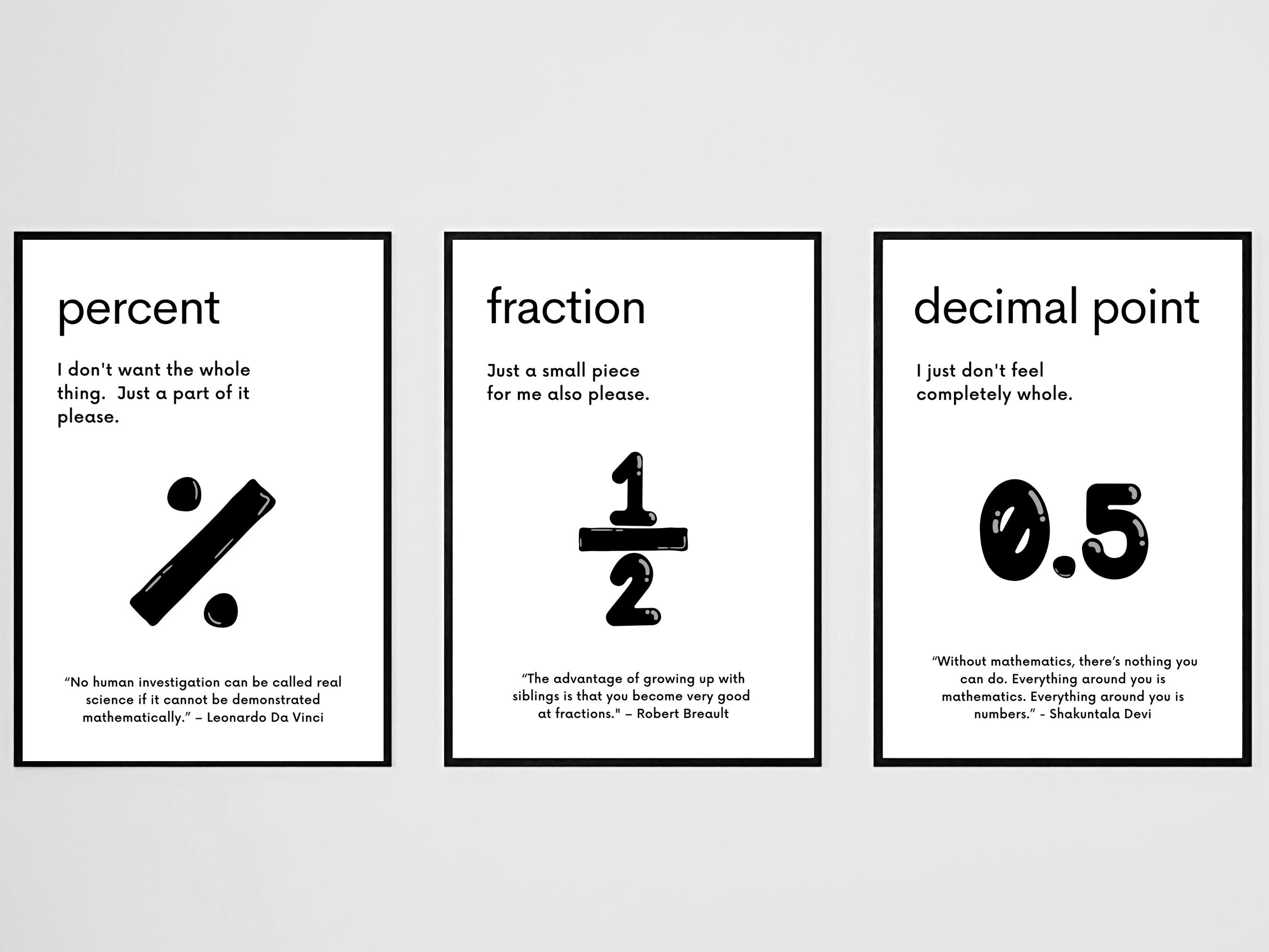 Math Sign Inspo Math Symbols Posters: Funny Mathematics Classroom Poster Maths Addition ...