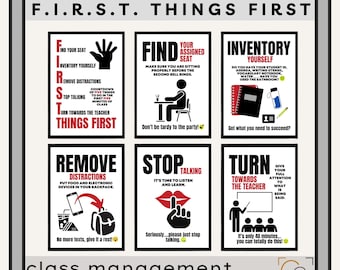 教室運営ポスター：F.I.R.S.T. Things First（デジタルダウンロード）