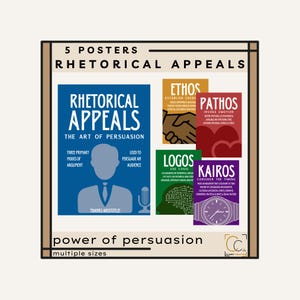 Rhetorische Appelle Ethos Pathos Logos Englisch Klassenzimmer Dekor Persuasive Schreiben High School Poster Englisch Lehrer Geschenk Wand dekor