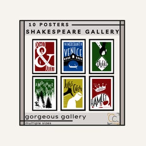 Shakespeare Movie Posters Shakespeare Gallery Wall High School English Classroom Decor Shakespeare Plays Posters Macbeth Hamlet Romeo Juliet