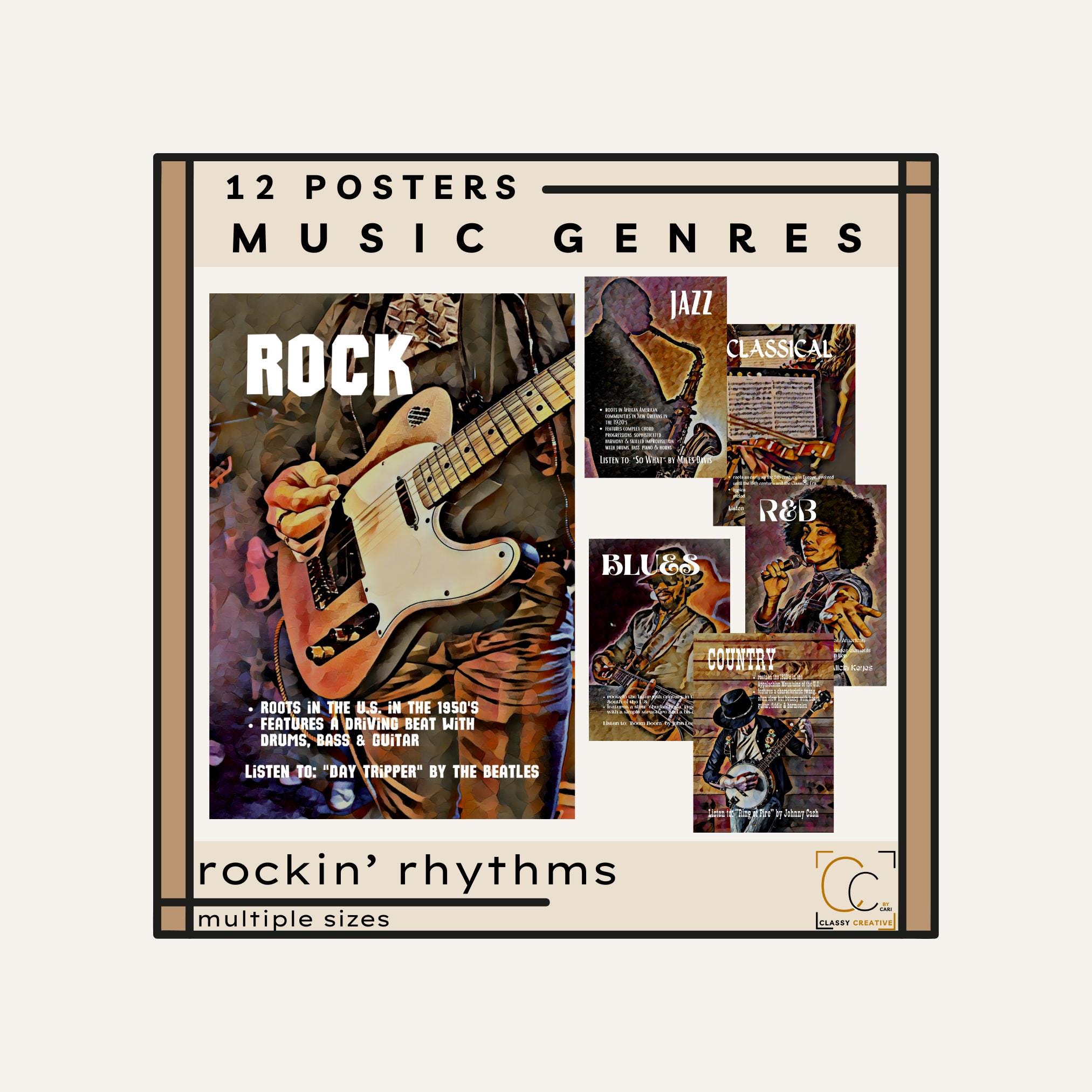 Decoraciones De Fiestas Musicales 60 Piezas De Decoración De Fiesta De Rock  And Roll De Los, image size:2025x2025