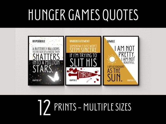 Hunger Games Quotes, Literary Devices in the Hunger Games, Figurative  Language, Hunger Games Posters, High School English Classroom Decor 