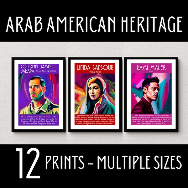 Arab American Heritage Month Posters, Famous Arab Americans, Arab American Heritage Month Bulletin Board, Diverse Classroom Decor