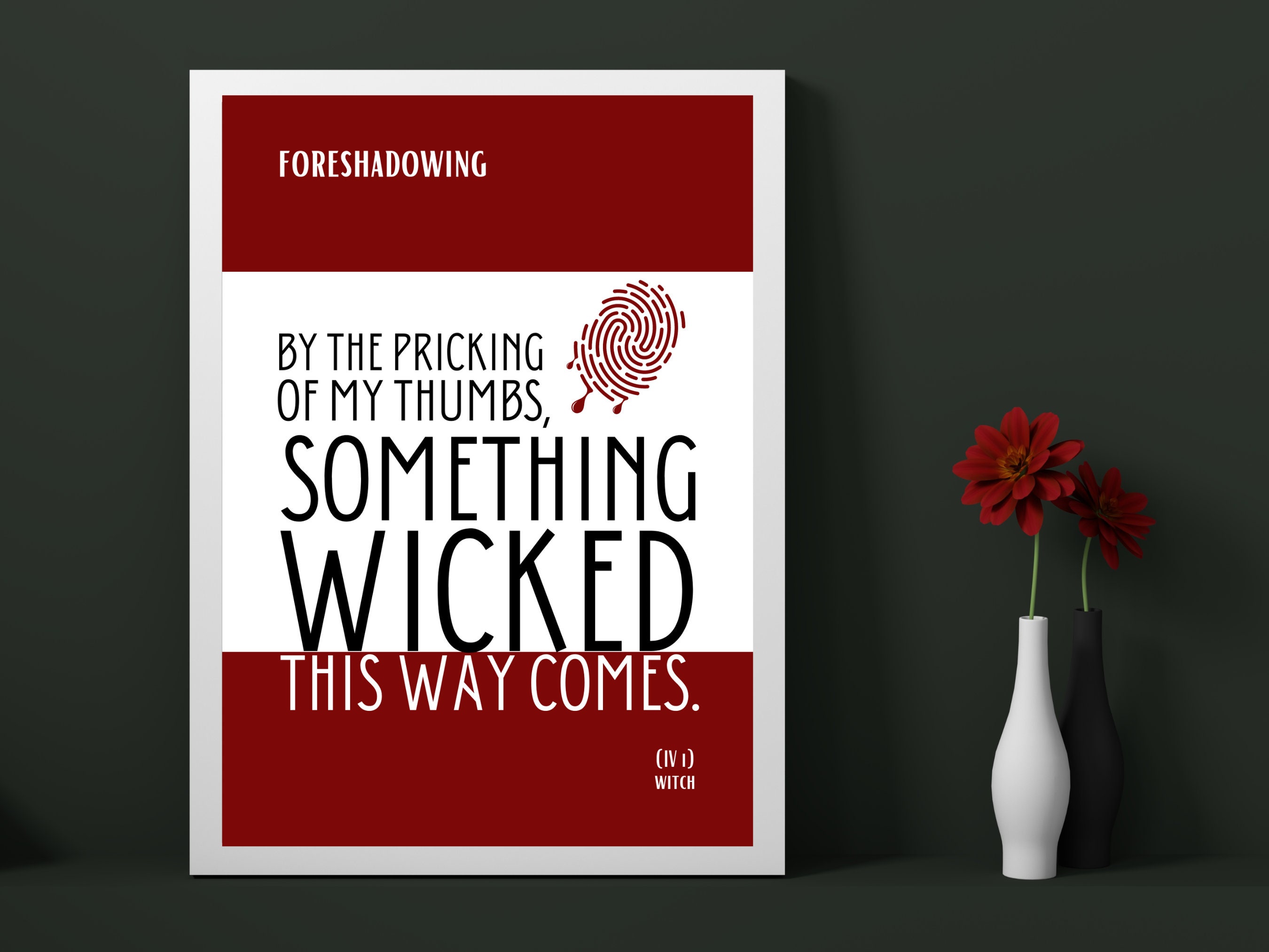 Macbeth Quotes Literary Devices in Macbeth Shakespeare Etsy UK