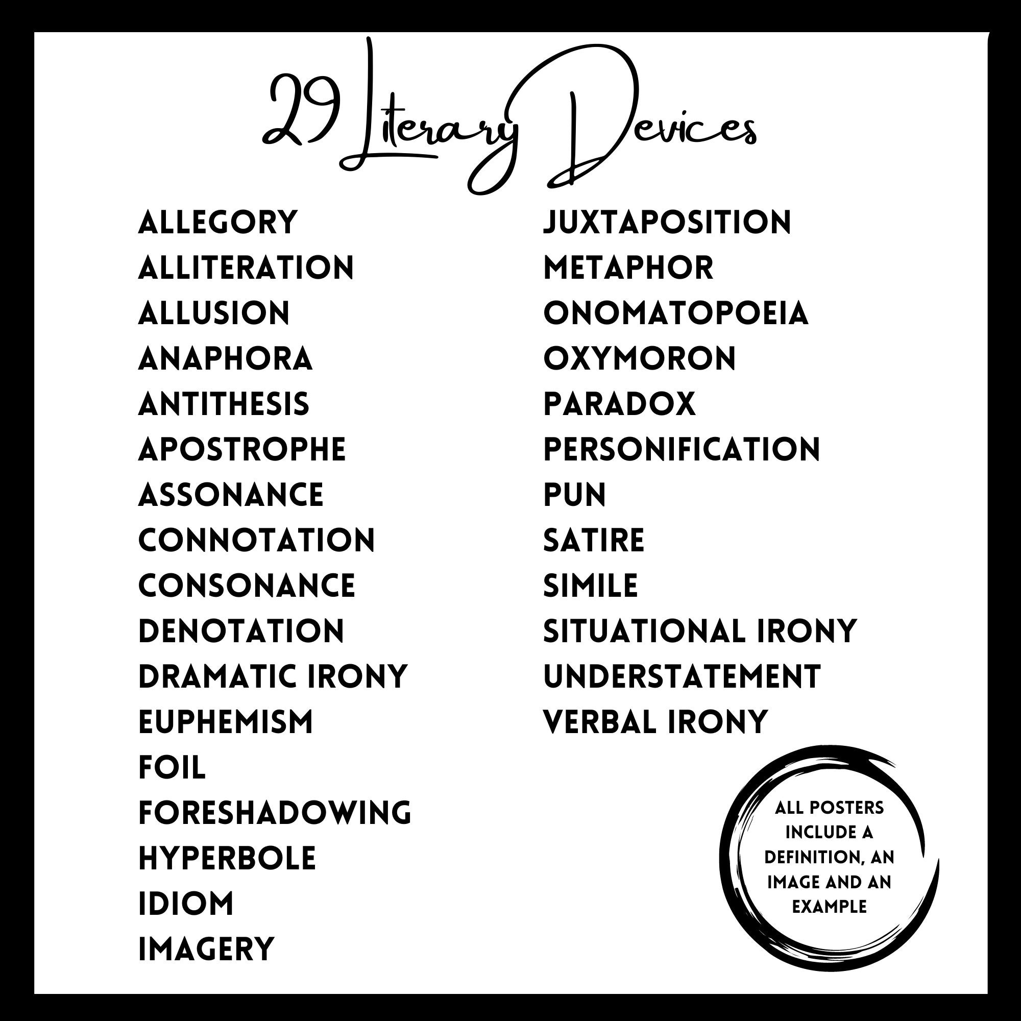 Literary Devices Posters Posters For Literary Terms High Etsy Canada literary-devices-posters-posters-for-literary-terms-high-etsy-canada