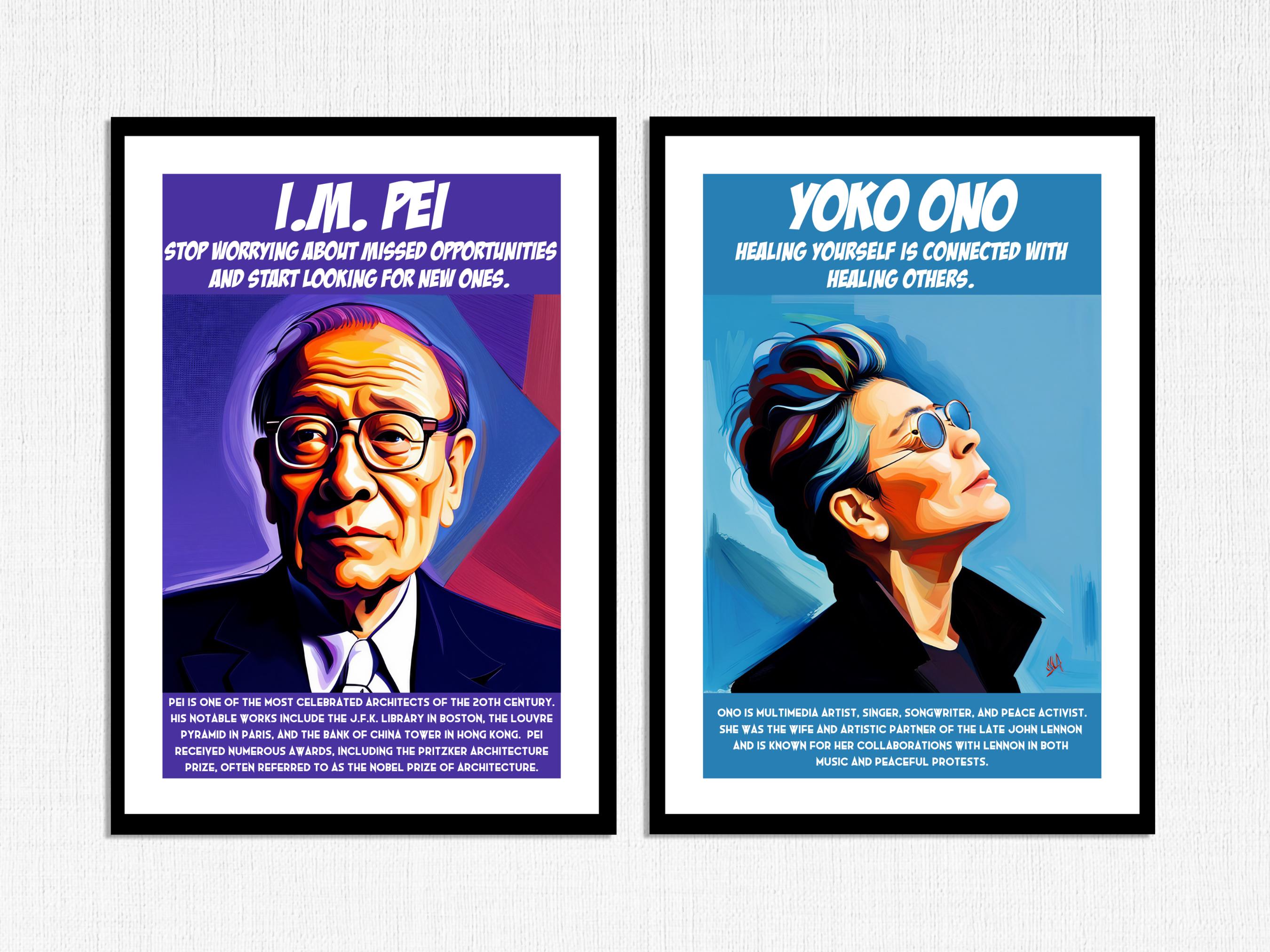 Asian & Pacific Islander Heritage Month Posters: Famous Asian American ...