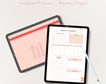 Nursing Student Weekly Planner