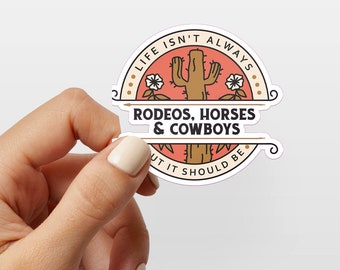 Western Minimalist stickers Mirror Adult - Waterproof Die Cut Sticker Decals