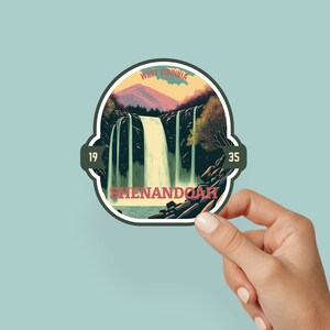 Shenandoah Sticker, National Park Explorer Laptop Sticker, Hydroflask Water-Resistant Vinyl Sticker, US National Park Decal, Gift for