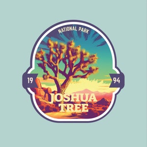 Joshua Tree Kindle Sticker National Park Series Vinyl Water Resistant Sticker Water Bottle Travel Gift