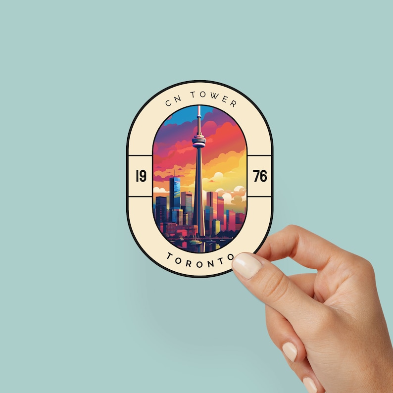 CN Tower Canada Sticker Toronto Travel Gift Kindle Landmark Series ...