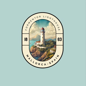 Formentor Lighthouse Spain Sticker Mallorca Spain Travel Gift Kindle Landmark Series Laptop Car Decal