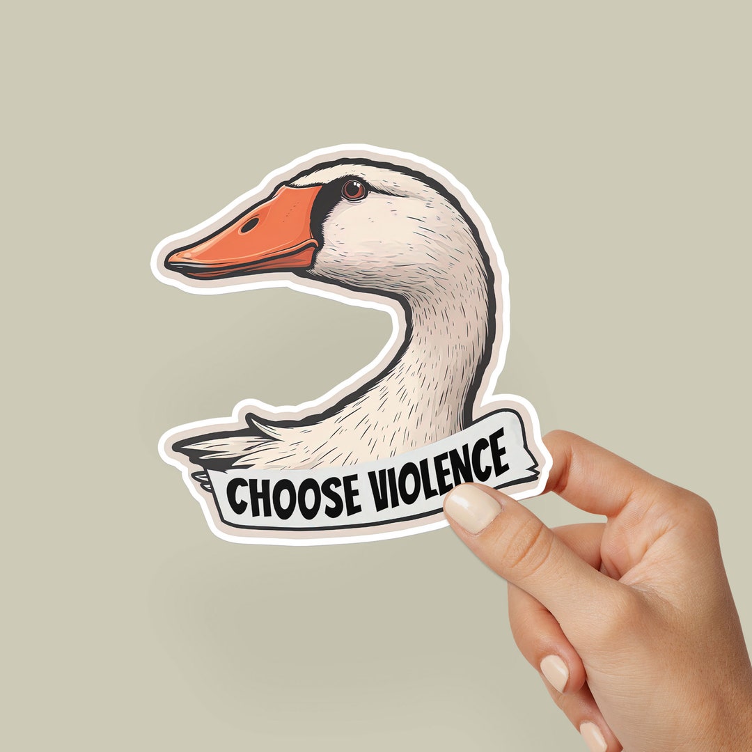 Goose Sticker, Funny Quotes, Funny Animal Stickers, Best Friend Gifts ...